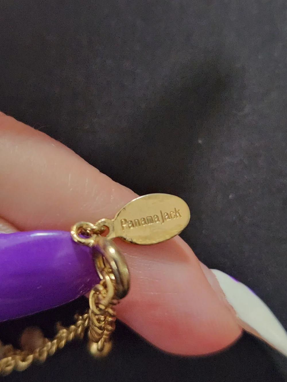Panama Jack Gold Disc Charm Anklet - Picture 2 of 3